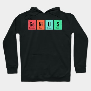 Genius Chemistry Periodic Table Hoodie